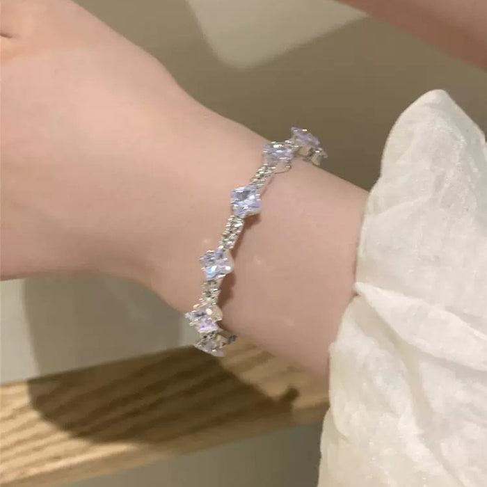 Wholesale Diamond-encrusted Pearl Bracelet Delicate Bracelet Celebrity Elegant Bracelet