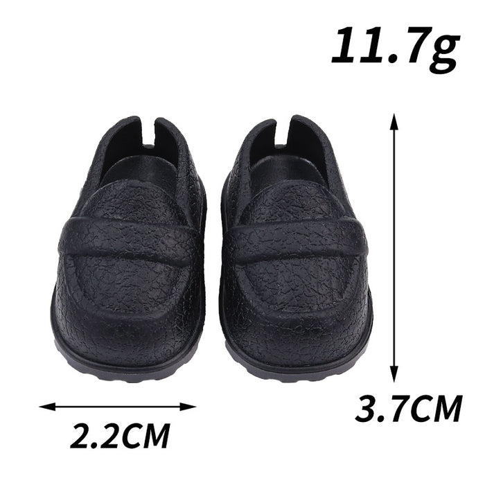 Wholesale Shoes suitable for cotton doll leather pattern shoes toys