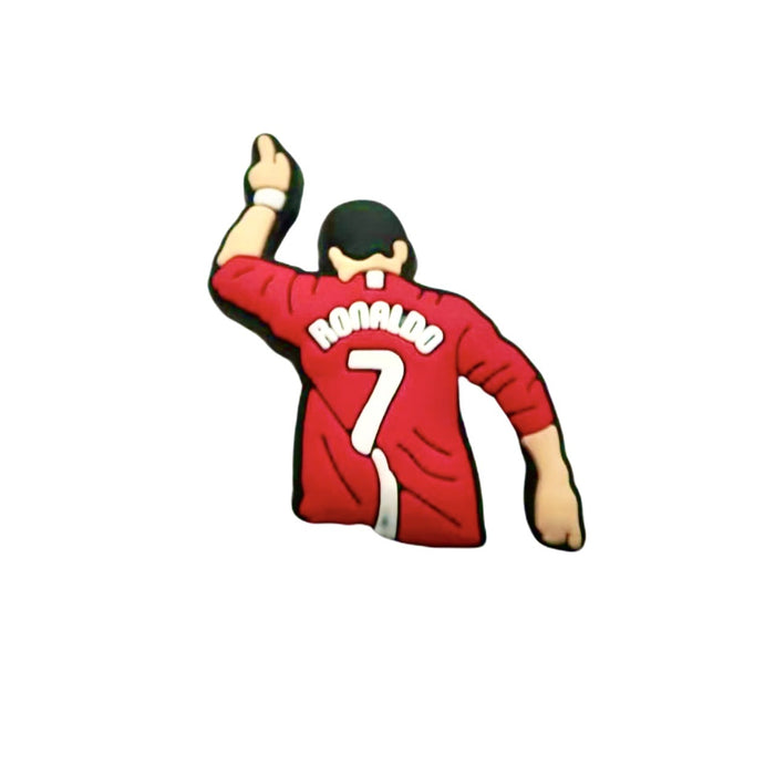 Wholesale Football themed cartoon hole shoes, flower shoe buckles, DIY detachable shoe decoration accessories wholesale PVC soft rubber