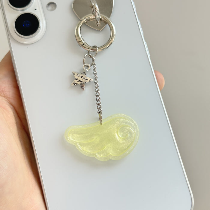 Wholesale Sweet Star Angel Wings Keychain