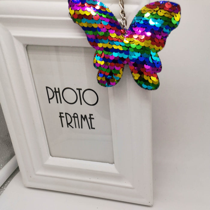 Wholesale Butterfly keychain, reflective bag pendant, car keychain