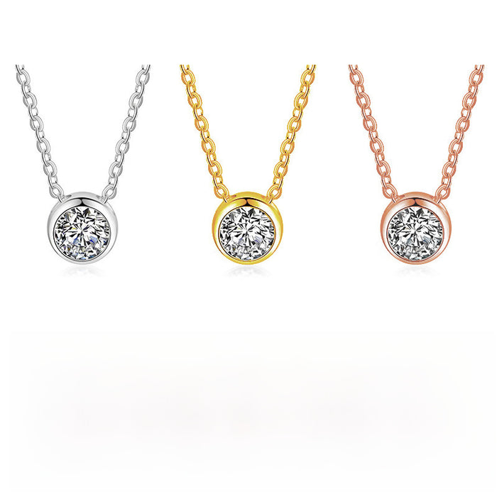 Wholesale Pure silver necklace pendant with simple design