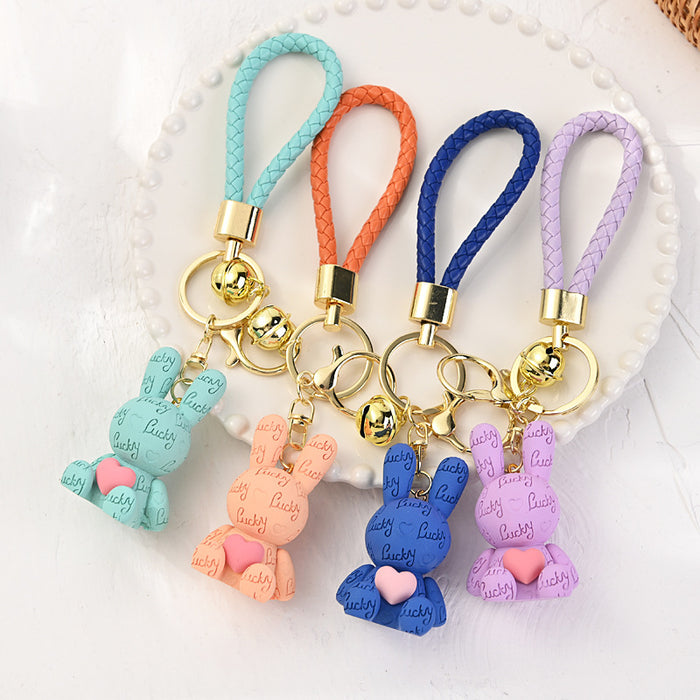 Wholesale Cartoon resin keychain creative cute car keychain keychain