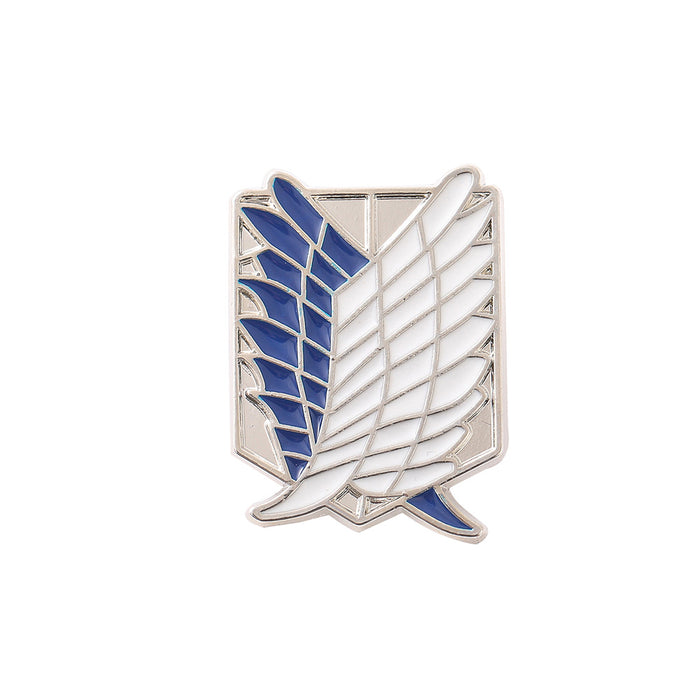 Wholesale Anime Wings Of Freedom Metal Brooch Pin Electroplated Finish Jewelry Accessory For Resale