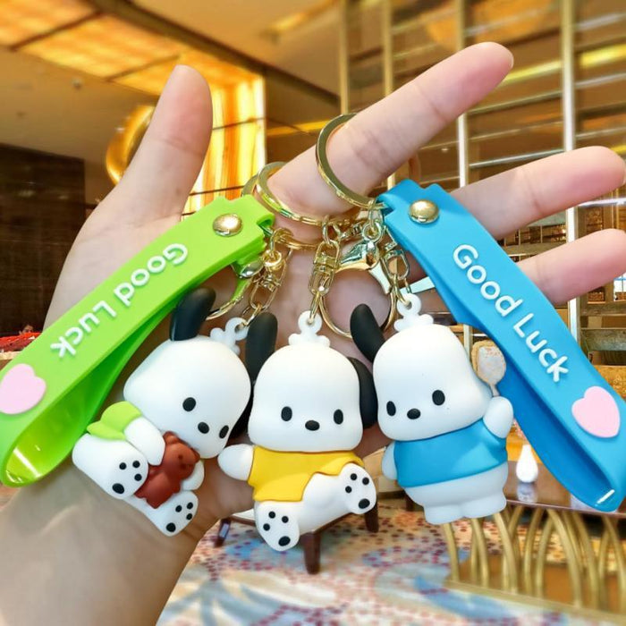 Wholesale Cute 3D Doll Silicone Keychain JDC-KC-MingT149