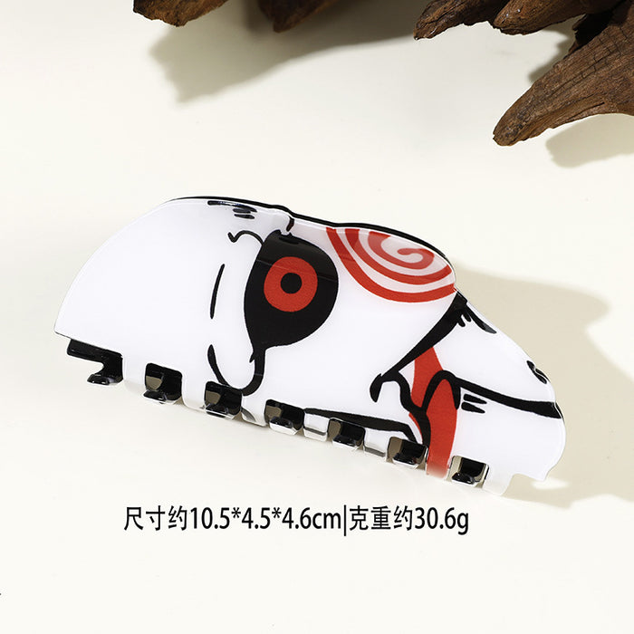 Wholesale Clown Shark Claw Hair Clip Acrylic Fashion Hair Accessory For Party And Boutique Resale