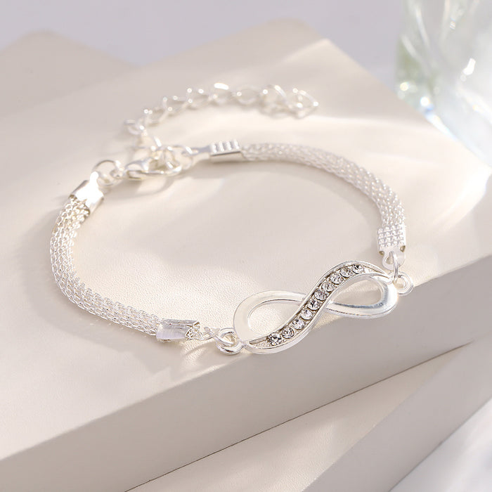 Wholesale bracelet female jewelry 8-character diamond bracelet