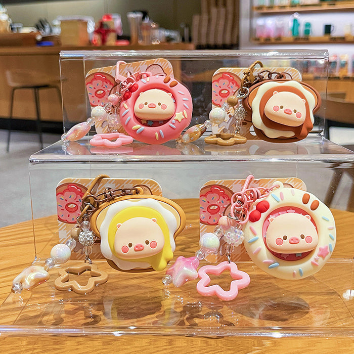 Wholesale Genuine keychain cute cartoon food bead string student bag pendant gift