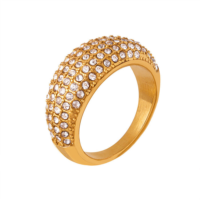 Wholesale Starry Sky Full-Diamond Titanium Rings