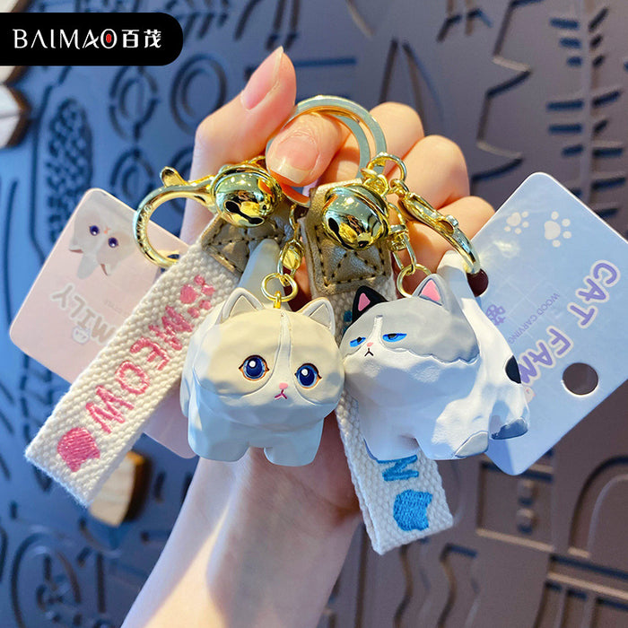 Wholesale Resin standing posture keychain, cute and creative, exquisite keychain bag decoration