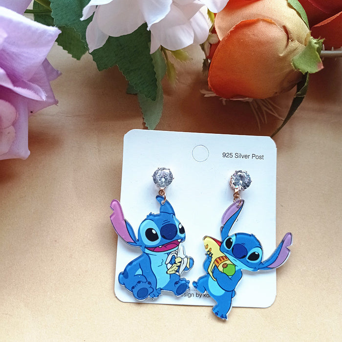 Wholesale Cute Acrylic Cartoon Earrings JDC-ES-Xiaox017