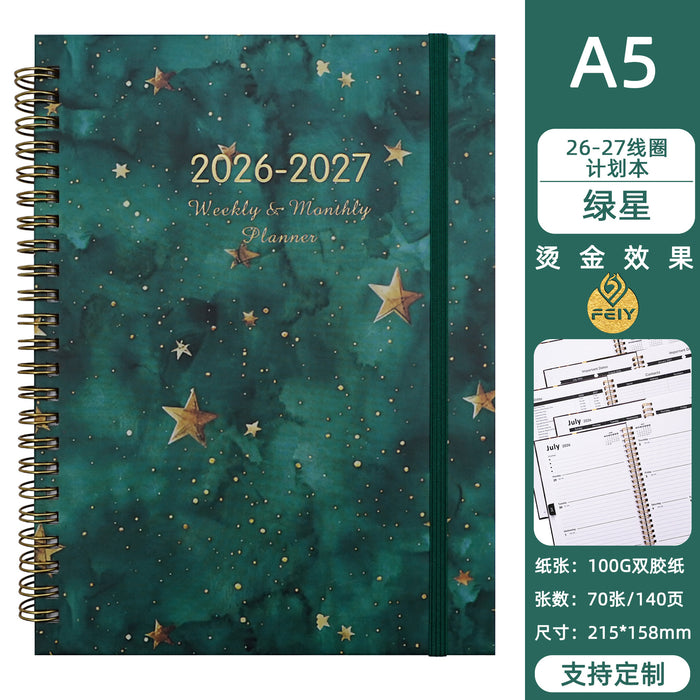 Wholesale Blooming Flowers A5 Coil Notebook Stylish Gift for Planners and Journaling