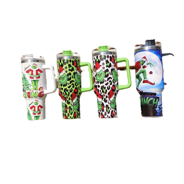 Wholesale 304 Stainless Steel Christmas Series 40oz Insulated Car Cup MOQ≥2