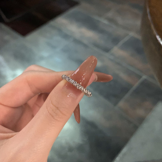 Wholesale Plain ring with high-end and niche design, exquisite temperament, adjustable ring