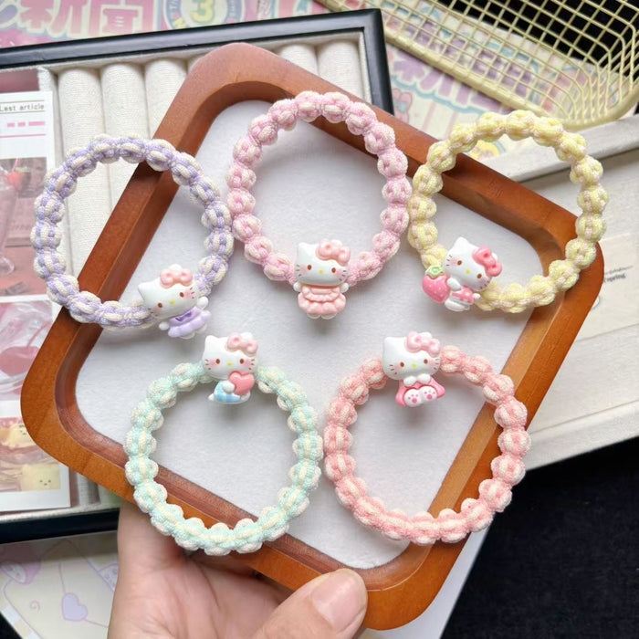 Wholesale Bow Kt Hair Band Hair Rope Couple Best Friend Gift Cartoon Hair Accessories