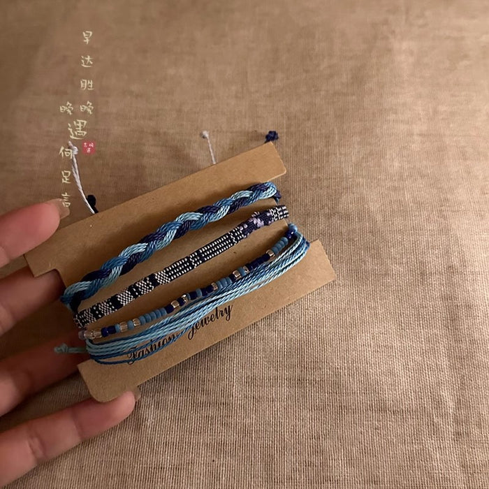 Wholesale Woven rope bracelet for women, hand rope for students, layered bracelet accessories