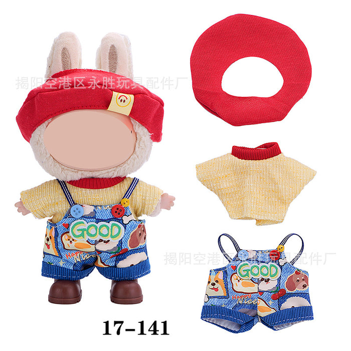 Wholesale 10pcs/set Doll clothes vinyl plush doll can be worn to replace clothes