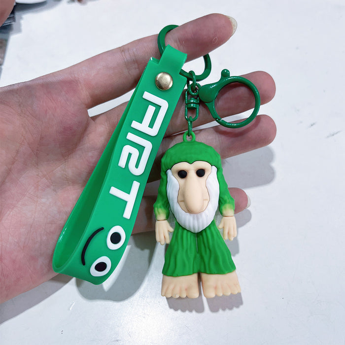 Wholesale Wooden Stick Man Shark Marine Life Pendant Small Gift