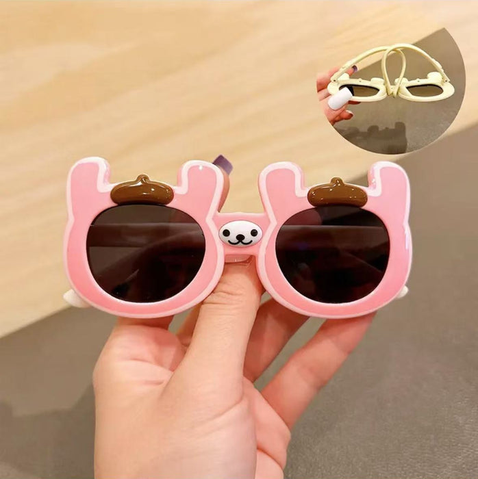 Wholesale Soft silicone sunglasses, cute cartoon polarized glasses, UV resistant sunshade sunglasses