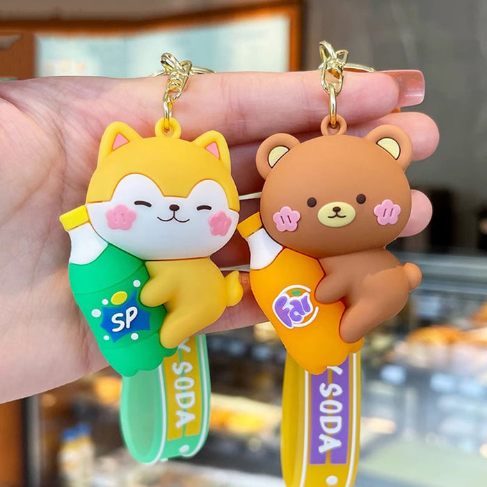 Wholesale Cute Animal Bubble Water Backpack Bag Pendant