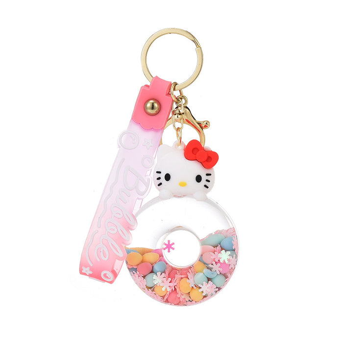 Wholesale Cartoon Quicksand Swim Ring Keychain