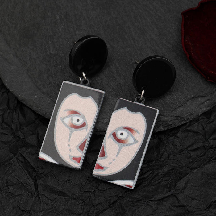 Wholesale  earrings dark horror earrings acrylic earrings devil earrings