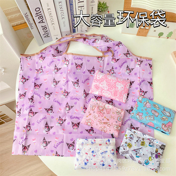 Wholesale Cute Large Capacity Eco-bag  Supermarket Shopping Bag Lightweight Cloth Bag Shoulder Bag
