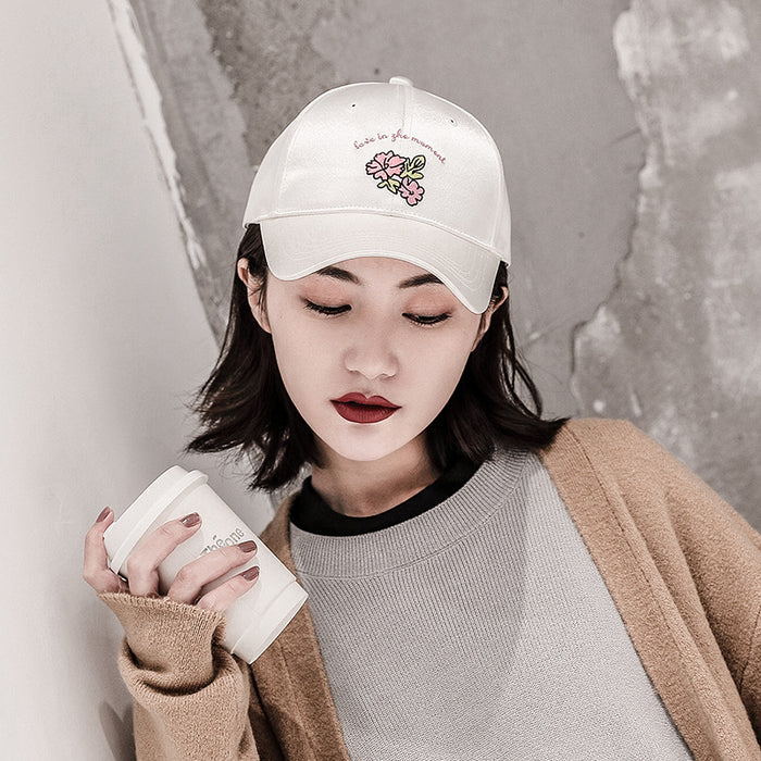 Wholesale New hat with smooth embroidery letters, sunshade baseball cap, face covering, versatile duckbill cap for young men