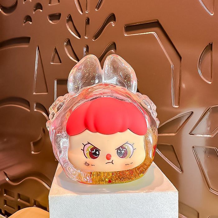 Wholesale rabbit liquid burst luminous ornaments cute healing girls gift