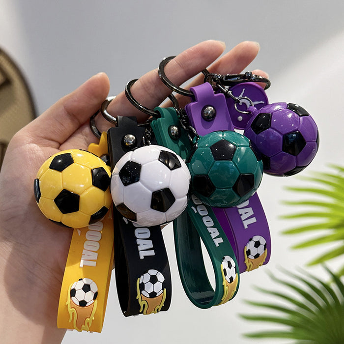 Wholesale Simulated Mini Football Keychain Football Match Souvenir Gift Acrylic Backpack Pendant