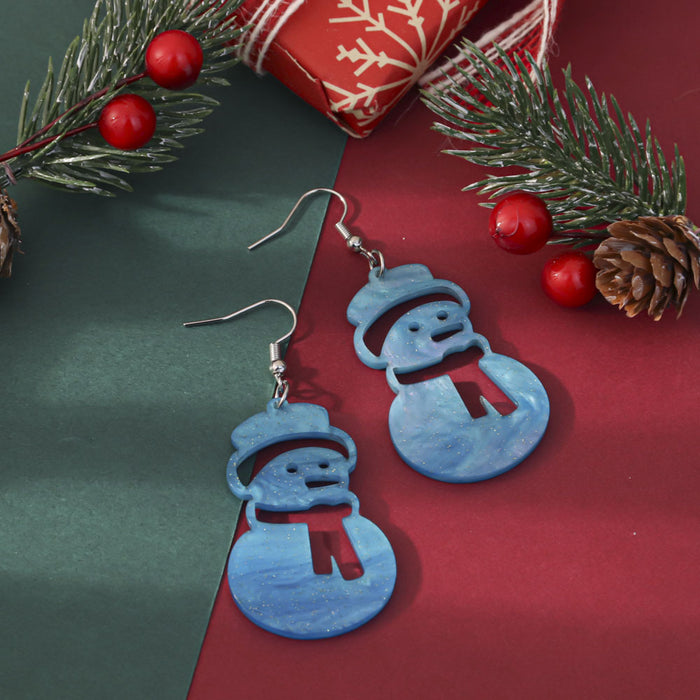 Wholesale Christmas Glitter Acrylic Earrings