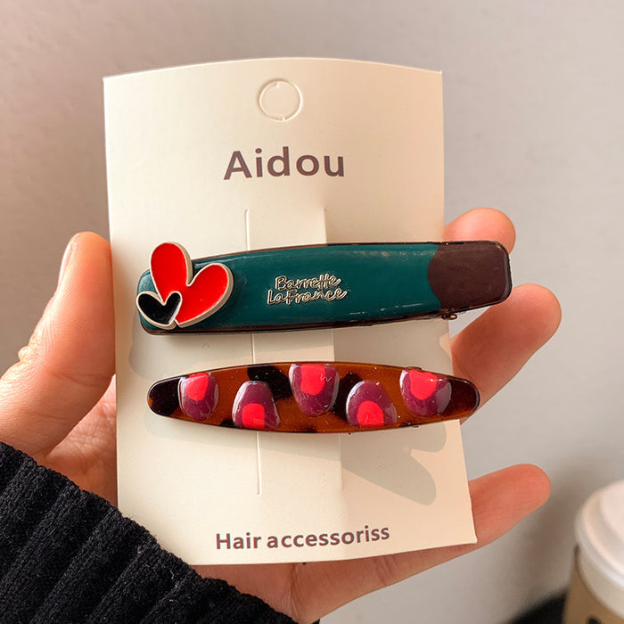 Wholesale Love  Hairpin Duckbill Clip Side Women's Front Broken Hair Bangs Clip