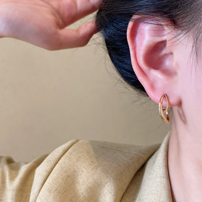 Wholesale  C- shaped Hollow Earrings Women's