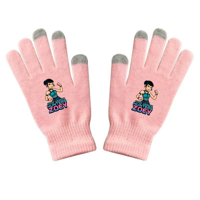 Wholesale Warm Touchscreen Gloves Printed Knitted Gloves