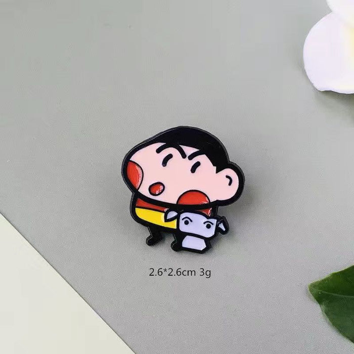Wholesale Cute Cartoon Brooches Creative Metal Decorations Accessories Clothing Pendants Jewelry