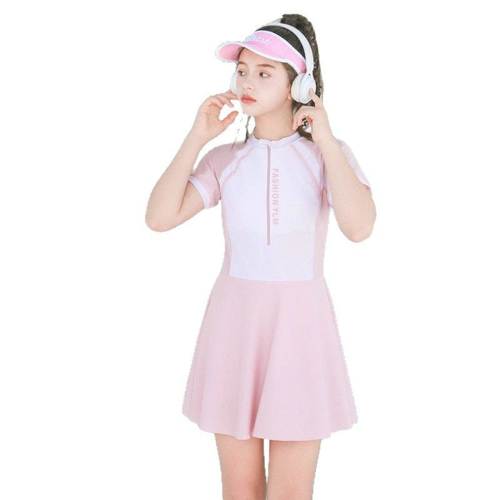 Wholesale New swimsuit one-piece sun protection skirt style swimsuit