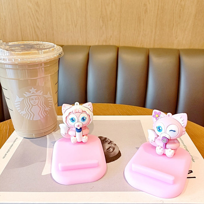 Wholesale PVC Cartoon Doll Mobile Phone Holder JDC-PS-MingT006