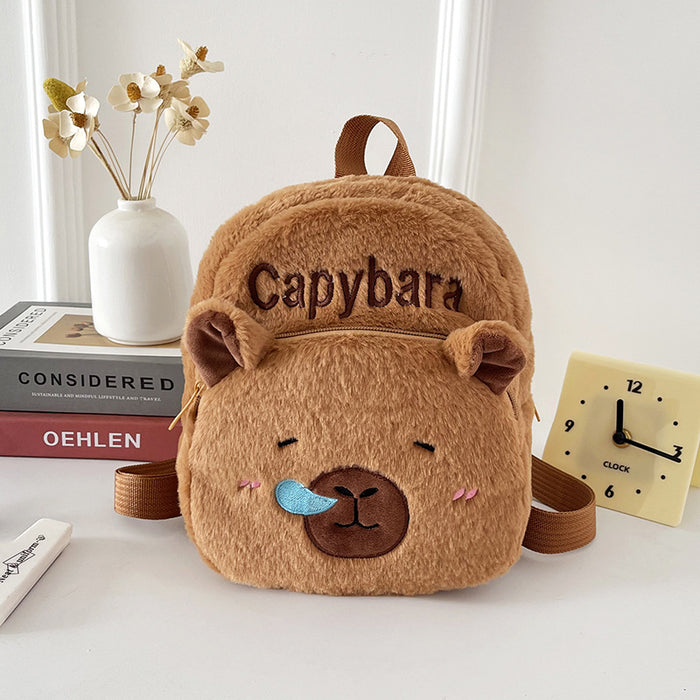 Wholesale Cute cartoon plush backpack bags