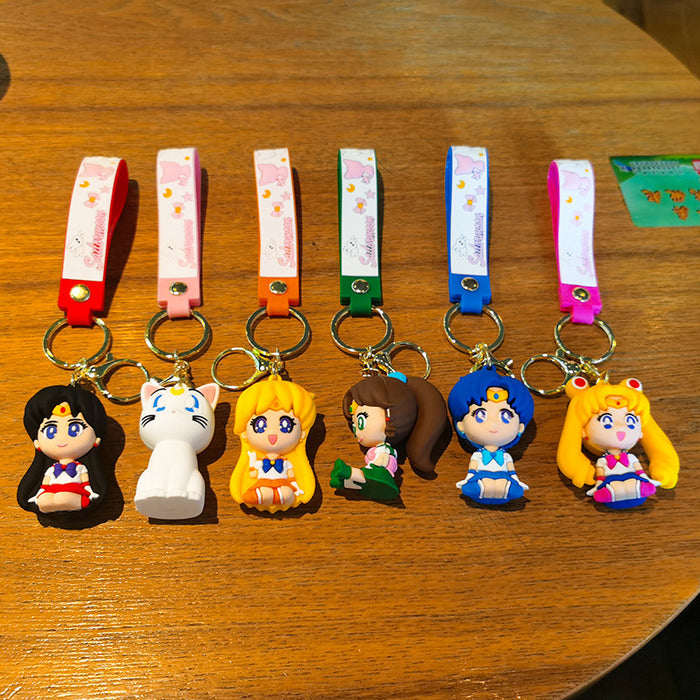 Wholesale Rubber Cartoon Doll Keychain JDC-KC-Tingm179