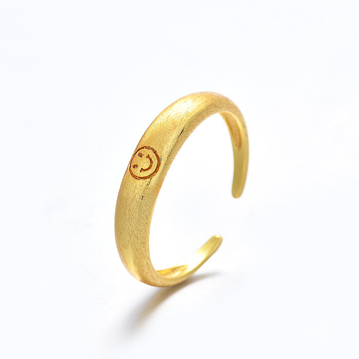 Wholesale Matte ring, simple and fashionable, versatile and open ring