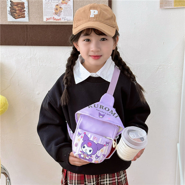 Wholesale Outdoor diagonal cross bag for children, cute chest bag, cartoon kindergarten chest bag, nylon coin purse for elementary school students