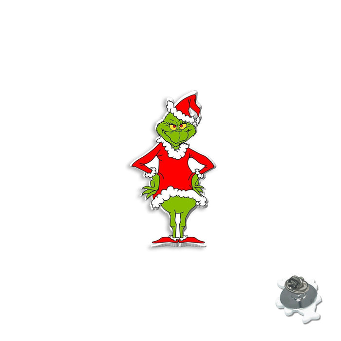 Wholesale Cartoon Christmas series brooch badge personality resin collar pin