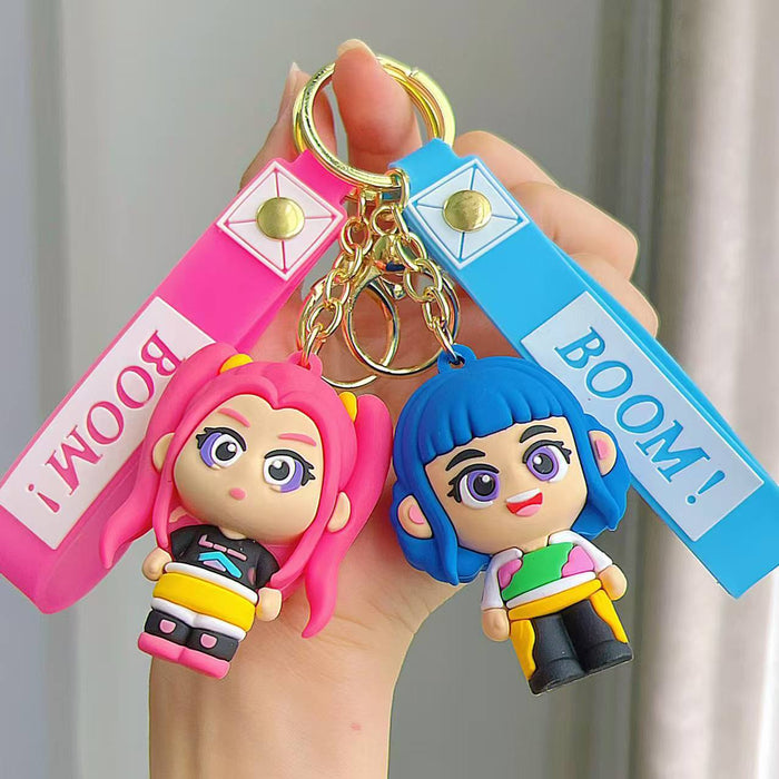 Wholesale KPOP Cute silicone cartoon keychains