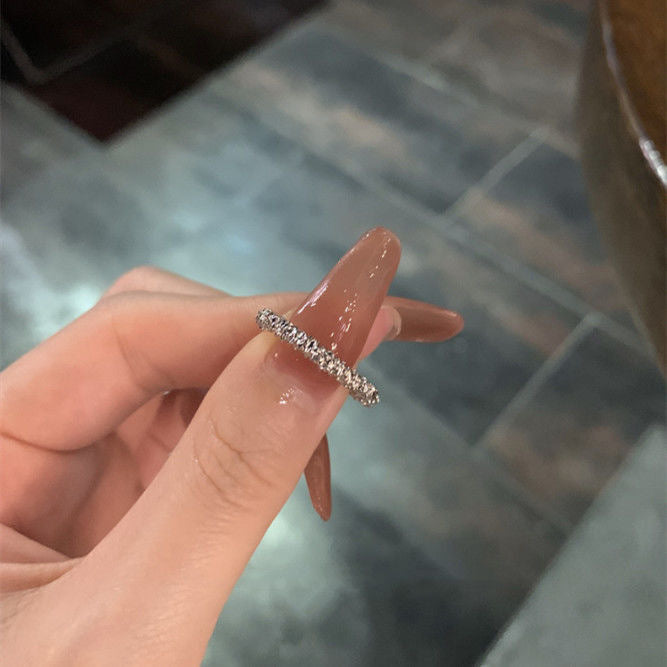 Wholesale Plain ring with high-end and niche design, exquisite temperament, adjustable ring