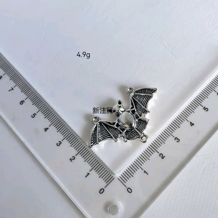 Wholesale DIY Zinc Alloy Jewelry Accessories Retro Bat Halloween Earrings Necklace Keychain