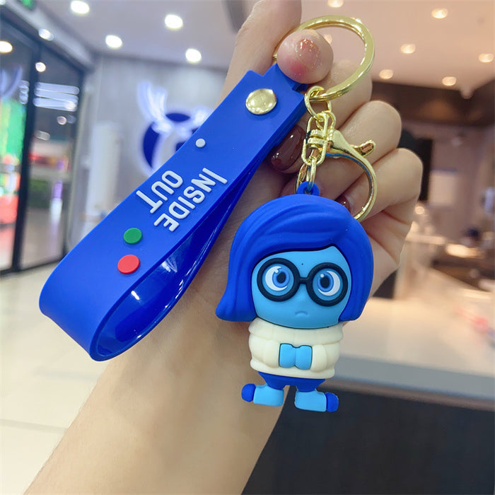 Wholesale cartoon key chain pendant personality creative soft rubber animation small gift