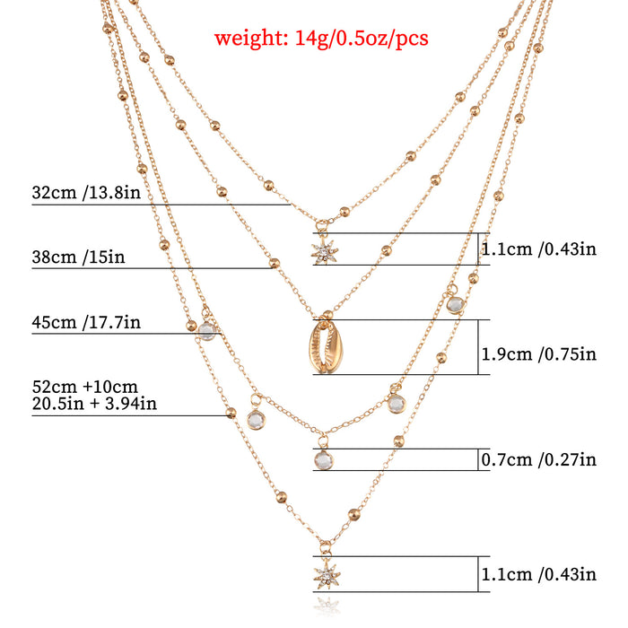 Wholesale Full Diamond Hexagram Pendant Necklace