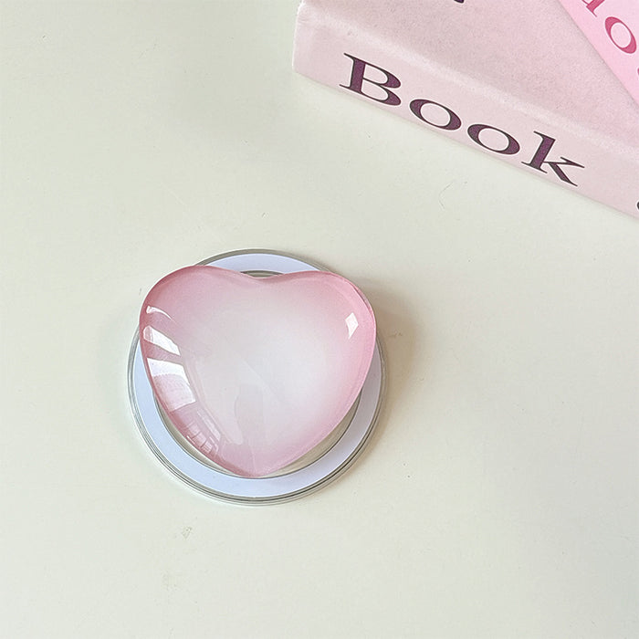 Wholesale Glass Heart-Shaped Phone Airbag Stand