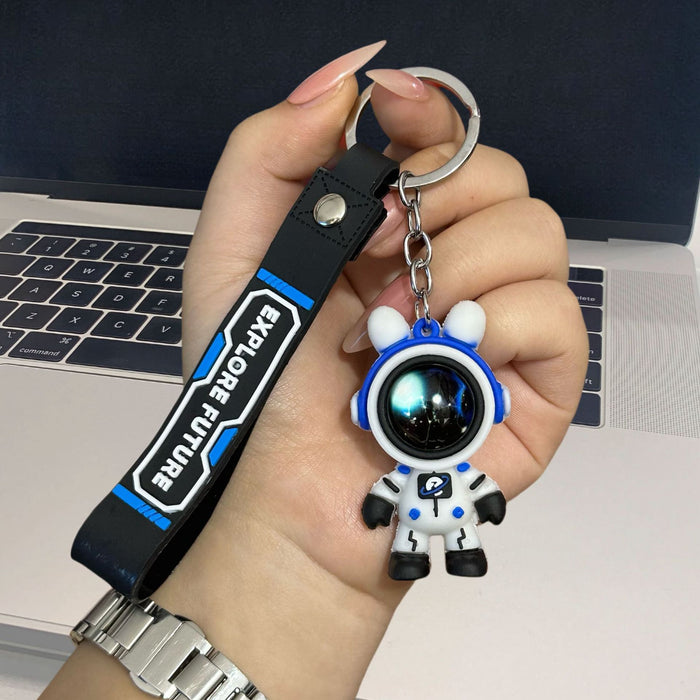 Wholesale Cartoon Star Rabbit Astronaut Keychain Couple Gift Bag Hanging Jewelry Creative Car Key Chain Pendant
