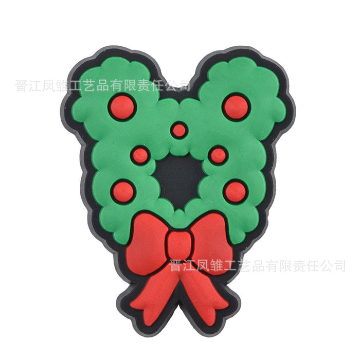 Wholesale 50pcs Christmas Shoes Charms  soft rubber shoes accessories decoration